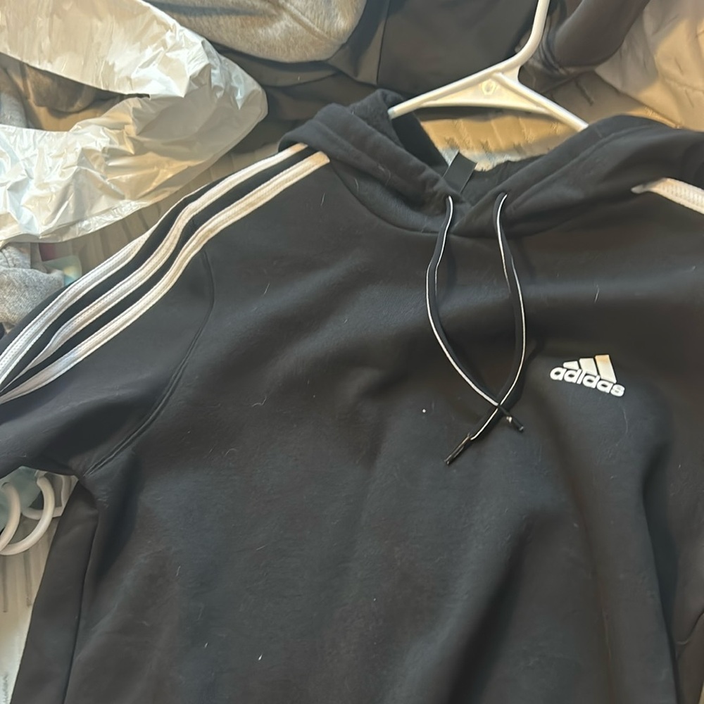 black adidas hoodie